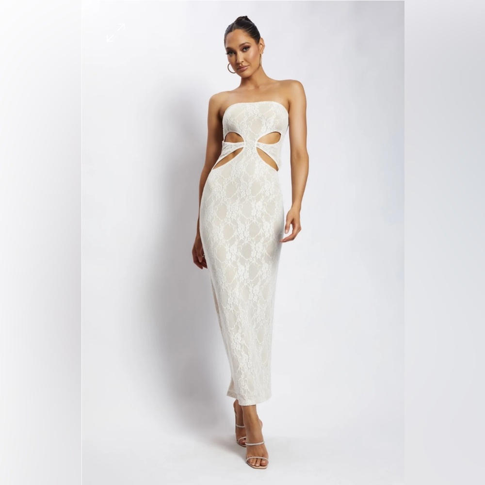 Meshki - Krista Cut Out Bandeau Maxi Dress